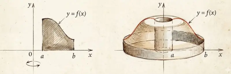 getting a solid by rotation